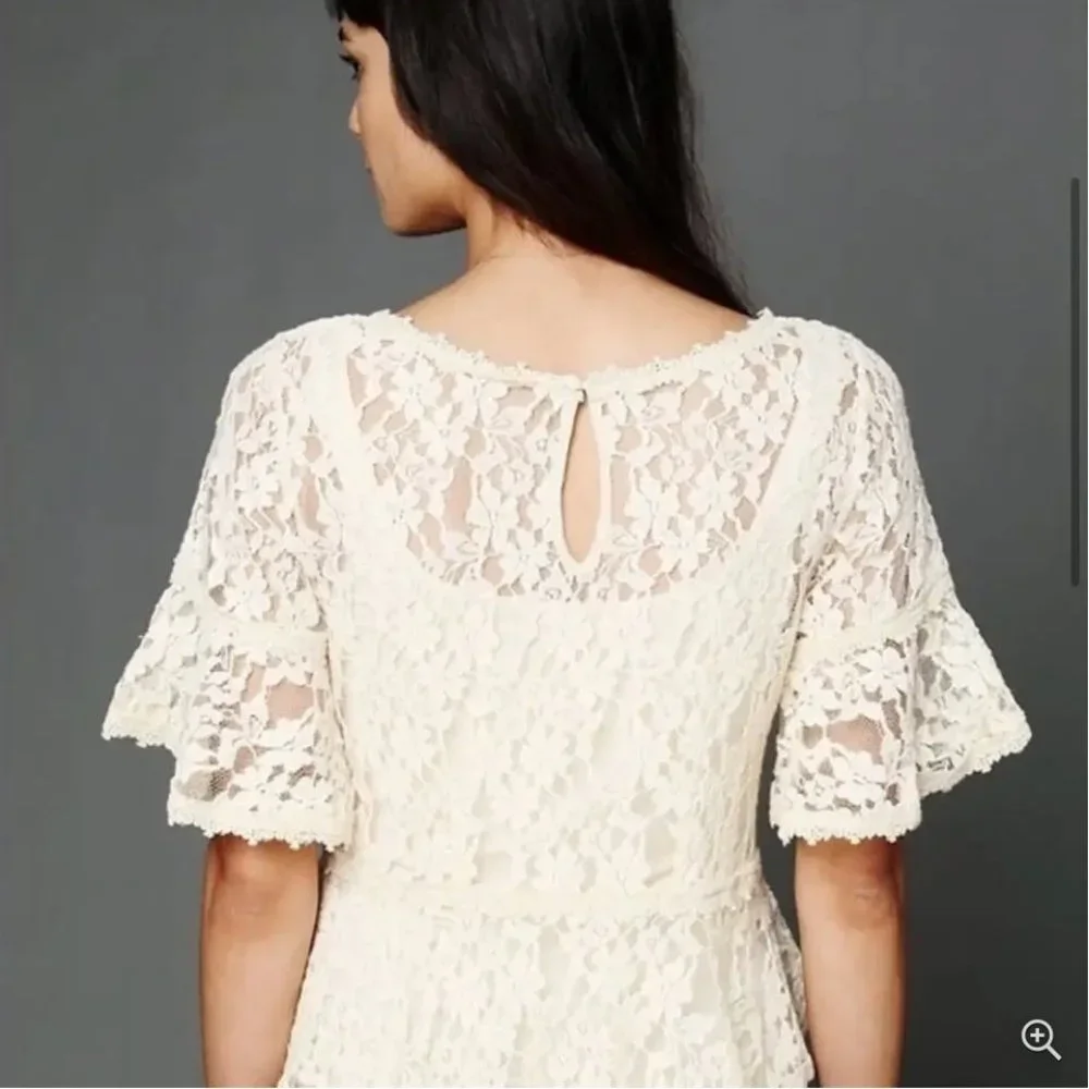 FREE PEOPLE Boho Lace Top szS